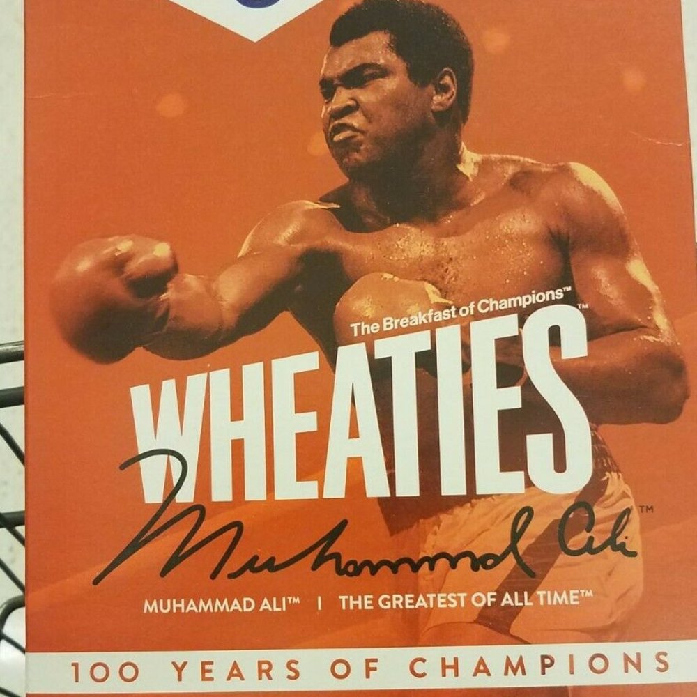 Muhammad Ali Wheaties 100 years of champions